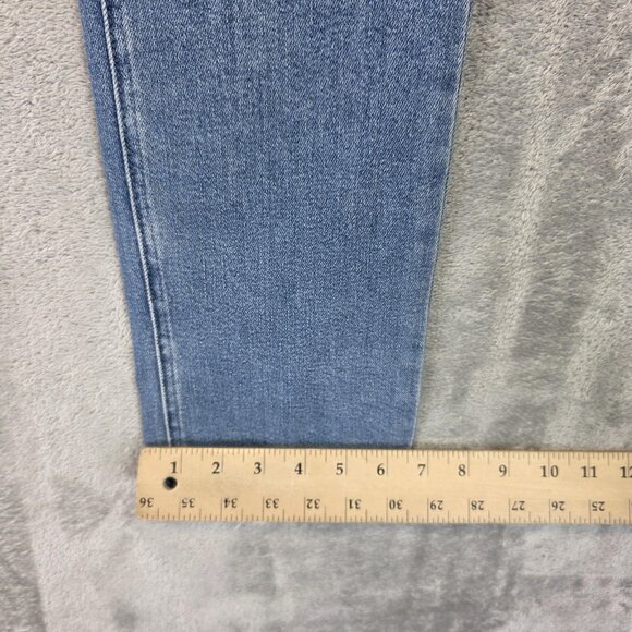 Mother Jeans Womens 31 Mid Rise Dazzler Ankle Fray Stretch Riding Cliffside - Picture 7 of 16